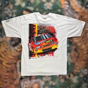 Vintage 2003 Dale Earnhardt Jr Graphic T-Shirt NASCAR Racing Car Large White